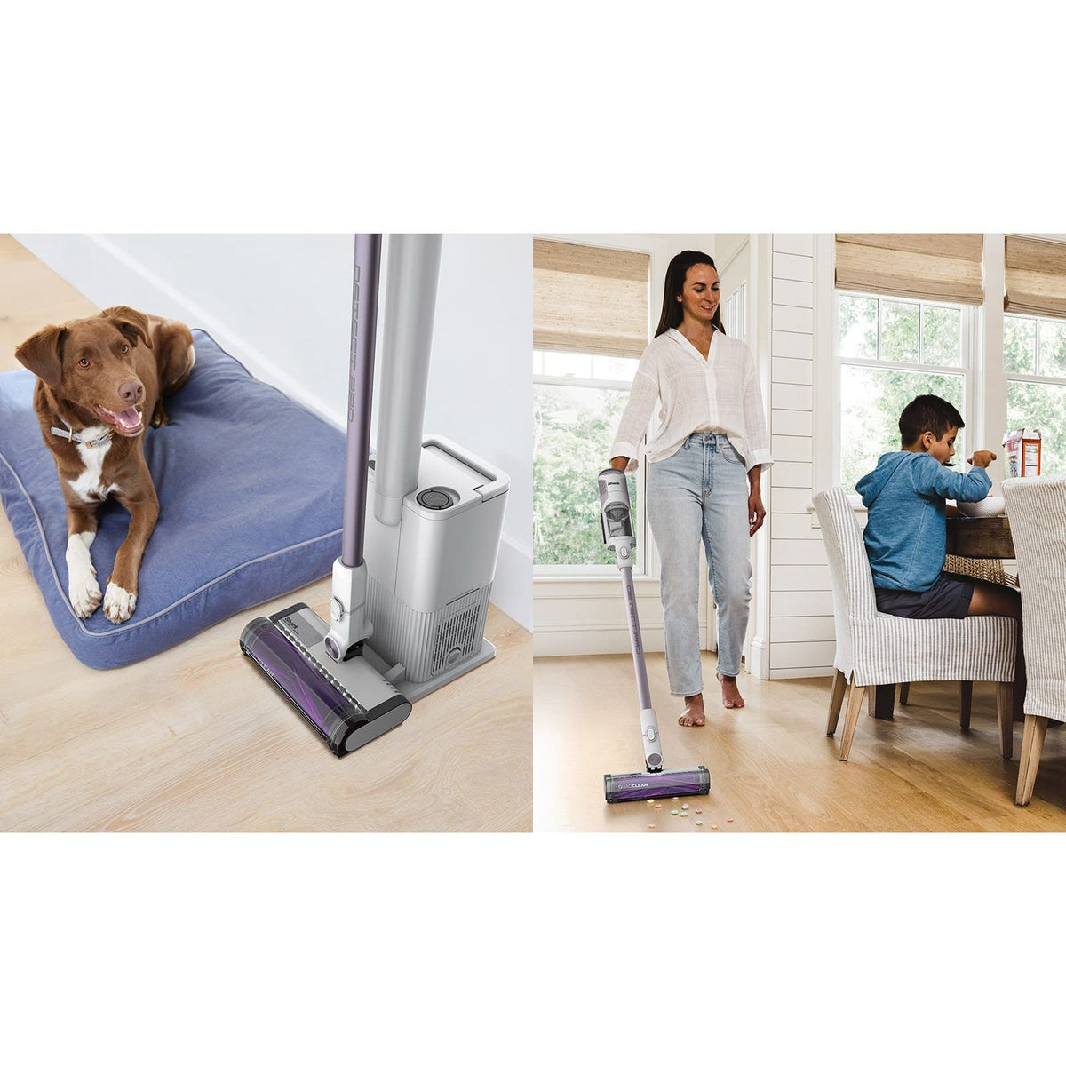 Shark Detect Pro 1.3L Cordless Vacuum Cleaner - White &amp; Ash Purple | IW3510UK from Shark - DID Electrical