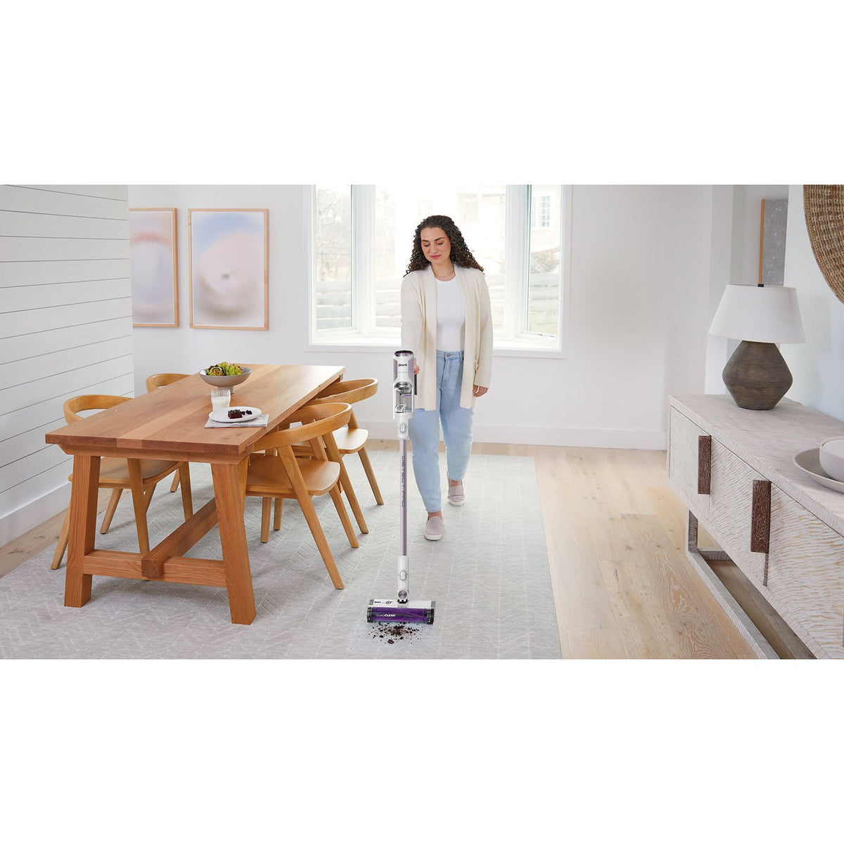 Shark Detect Pro 1.3L Cordless Vacuum Cleaner - White &amp; Ash Purple | IW3510UK from Shark - DID Electrical