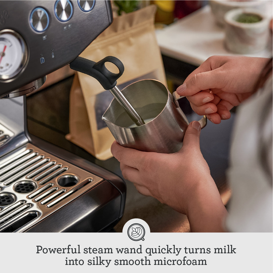 Sage The Barista Express Impress 1850W Espresso Coffee Machine - Black Stainless Steel | SES876BST4GUK1 from Sage - DID Electrical