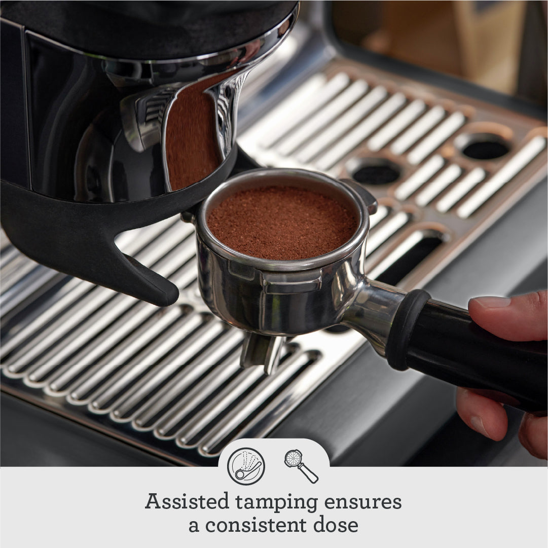 Sage The Barista Express Impress 1850W Espresso Coffee Machine - Black Stainless Steel | SES876BST4GUK1 from Sage - DID Electrical