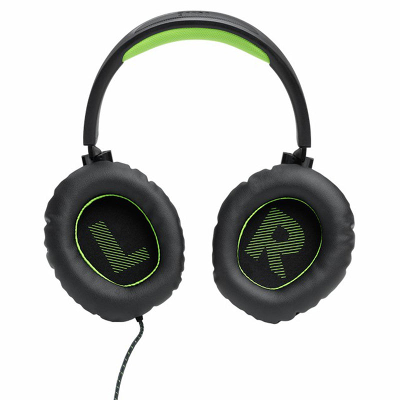 JBL Quantum 100X 40mm Driver Over-Ear Wired Gaming Headset - Black &amp; Green | JBLQ100XBLKGRN from JBL - DID Electrical