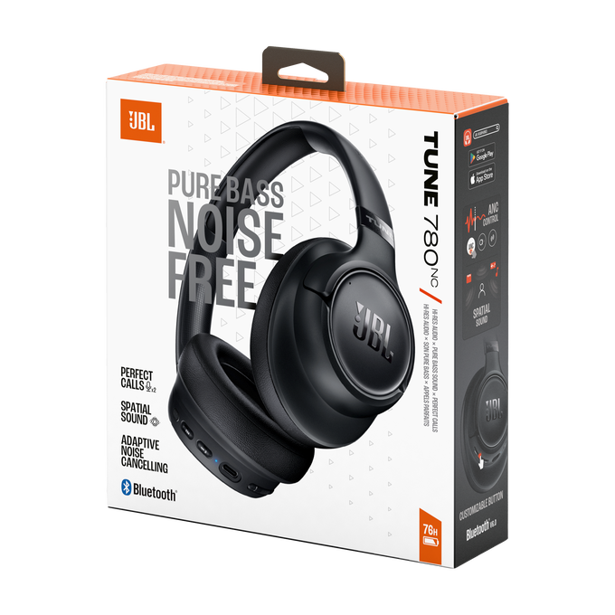 JBL Tune 780NC Over-Ear Wireless Headphone - Black | JBLT780NCBLK