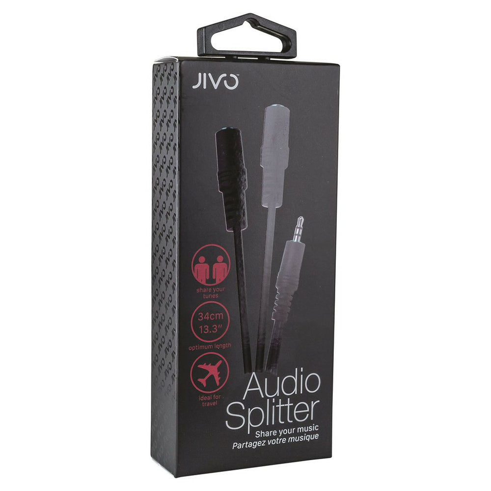 Jivo 34cm Audio Splitter Cable - Black | JI-1855 from Jivo - DID Electrical
