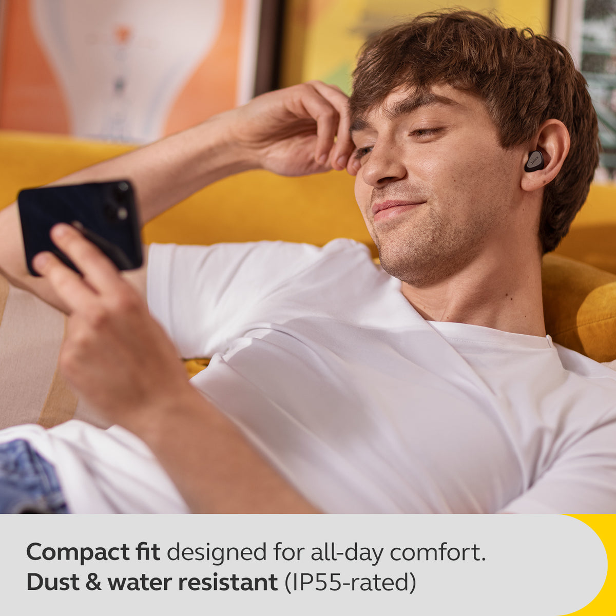 Jabra Elite 5 In-Ear True Wireless Earbuds - Titanium Black | 100-99181000-60 from Jabra - DID Electrical