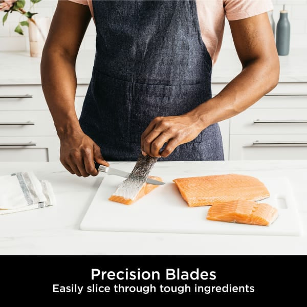 Ninja Foodi StaySharp Knife Block with Integrated Sharpener Set of 5 Piece - Silver &amp; Black | K32005UK from Ninja - DID Electrical