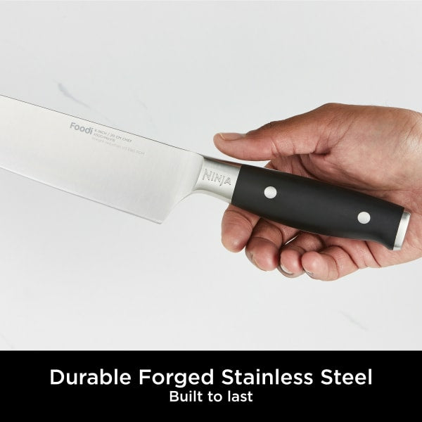 Ninja Foodi StaySharp Knife Block with Integrated Sharpener Set of 5 Piece - Silver &amp; Black | K32005UK from Ninja - DID Electrical
