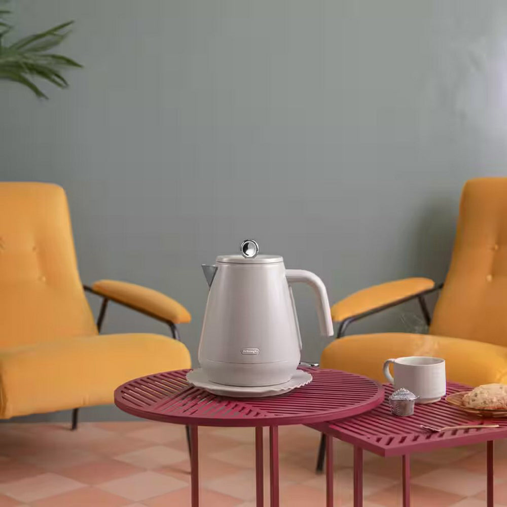 DeLonghi Eclettica Kettle - Cream | KBY3001.BG from DeLonghi - DID Electrical