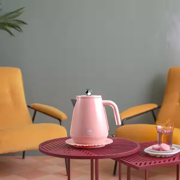 DeLonghi Eclettica 3000W Kettle - Pink | KBY3001.PK from DeLonghi - DID Electrical