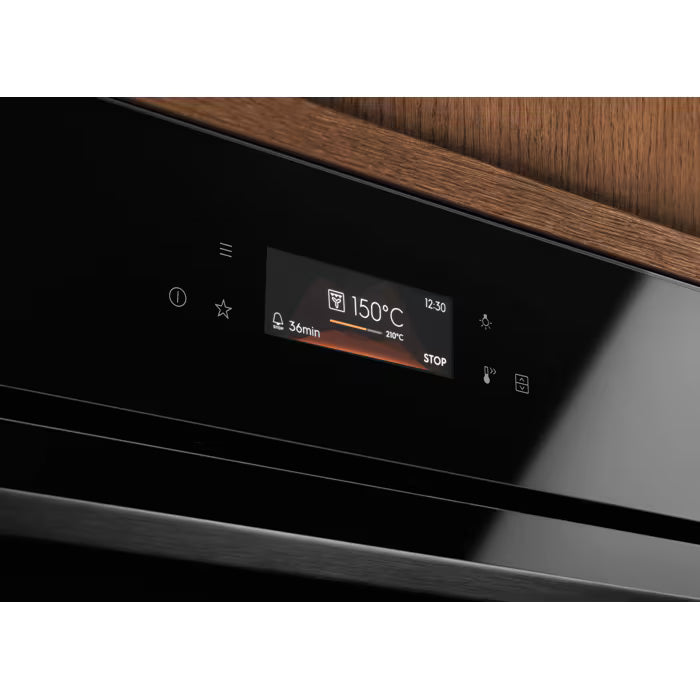 Electrolux 600 SurroundCook 100L Built-In Electric Double Oven - Black | KDFBC08K