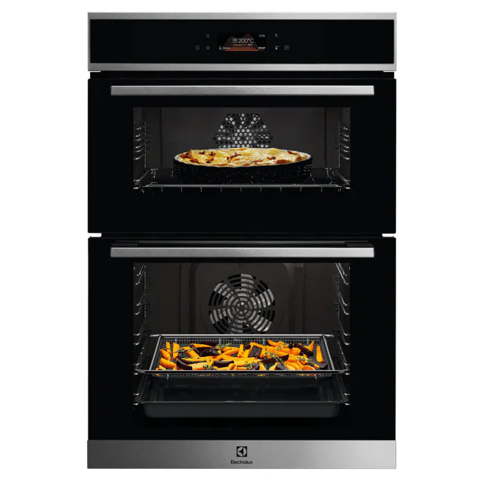 Electrolux 600 SurroundCook 100L Built-In Electric Double Oven - Stainless Steel | KDFBC08X