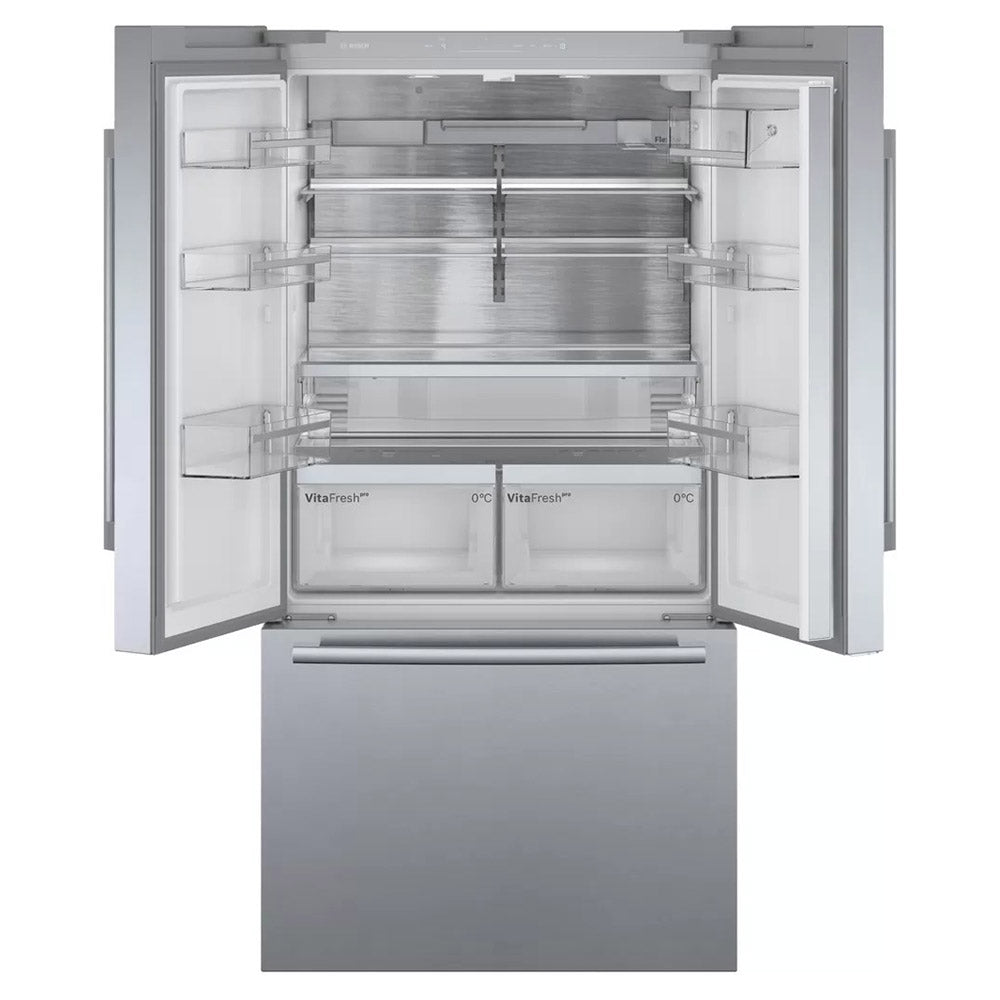 Bosch Serie 8 573L French Door Freestanding Fridge Freezer - Stainless Steel | KFF96PIEP from Bosch - DID Electrical