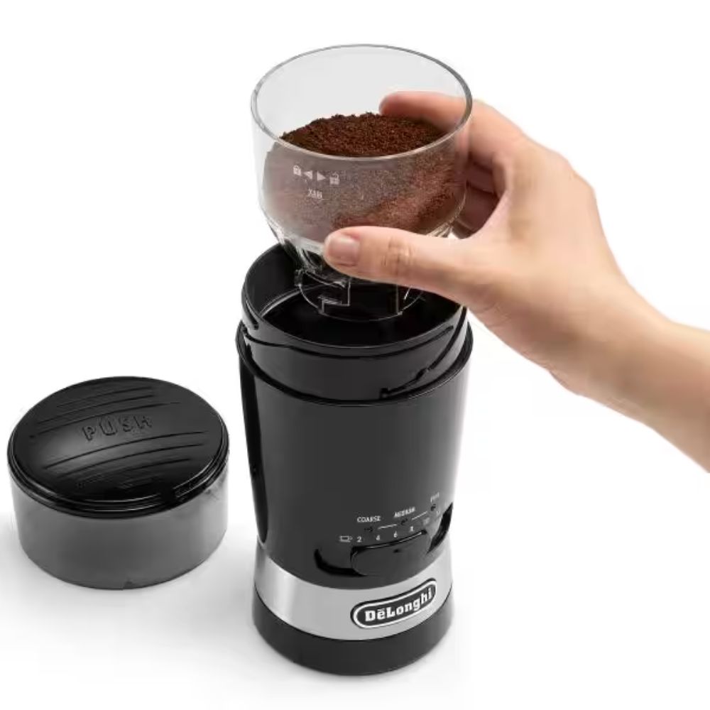 DeLonghi Multifunctional Electric Coffee Grinder - Black | KG210 from DeLonghi - DID Electrical