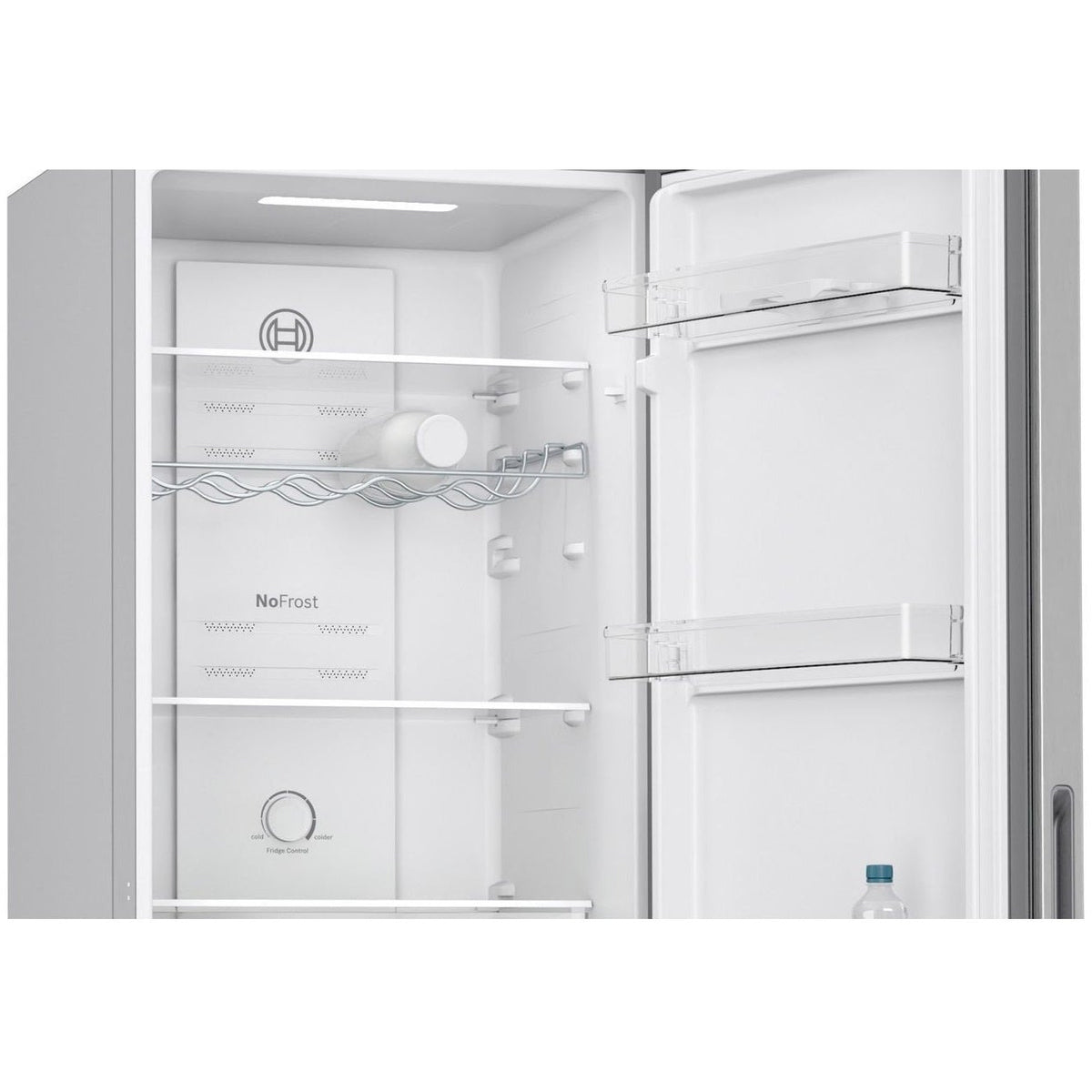 Bosch Series 2 50/50 255L Frost Free Fridge Freezer - Stainless Steel Effect | KGN27NLEAG from Bosch - DID Electrical
