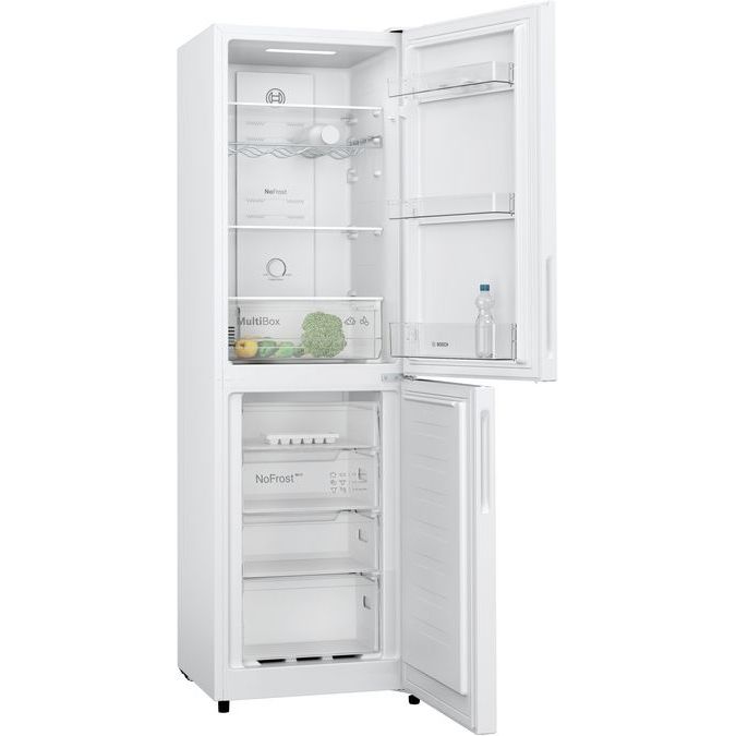 Bosch Series 2 255L Freestanding Fridge Freezer -White | KGN27NWEAG from Bosch - DID Electrical