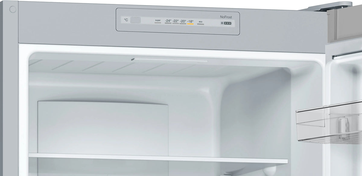 Bosch Series 2 282L Frost Free Freestanding Fridge Freezer - Stainless Steel | KGN33NLEBG