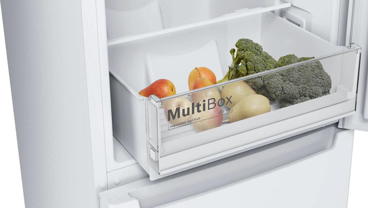 Bosch Series 2 282L Frost Free Freestanding Fridge Freezer - White | KGN33NWEBG