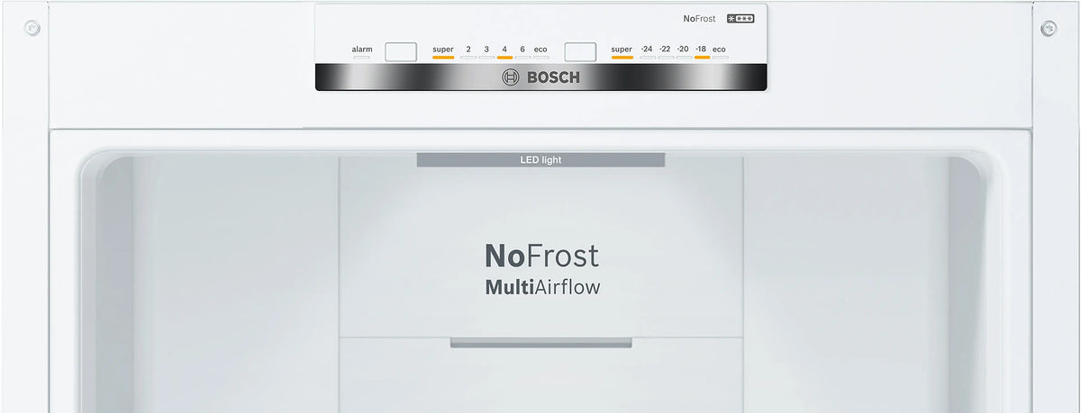 Bosch Series 4 368L Frost Free Freestanding Fridge Freezer - White | KGN392WEBG