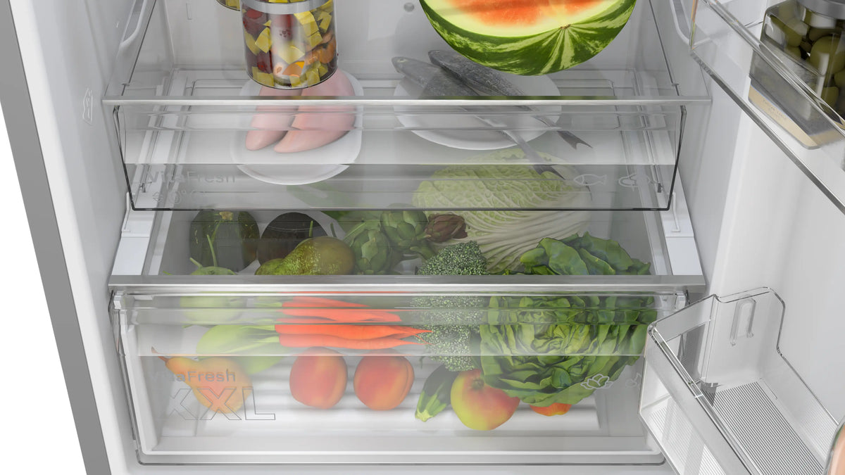 Bosch Series 4 440L Frost Free Freestanding Fridge Freezer - Stainless Steel | KGN492LDFG