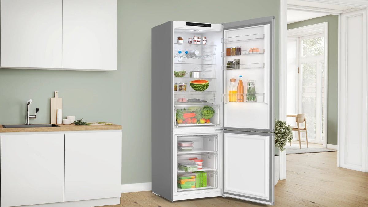 Bosch Series 4 440L Frost Free Freestanding Fridge Freezer - Stainless Steel | KGN492LDFG