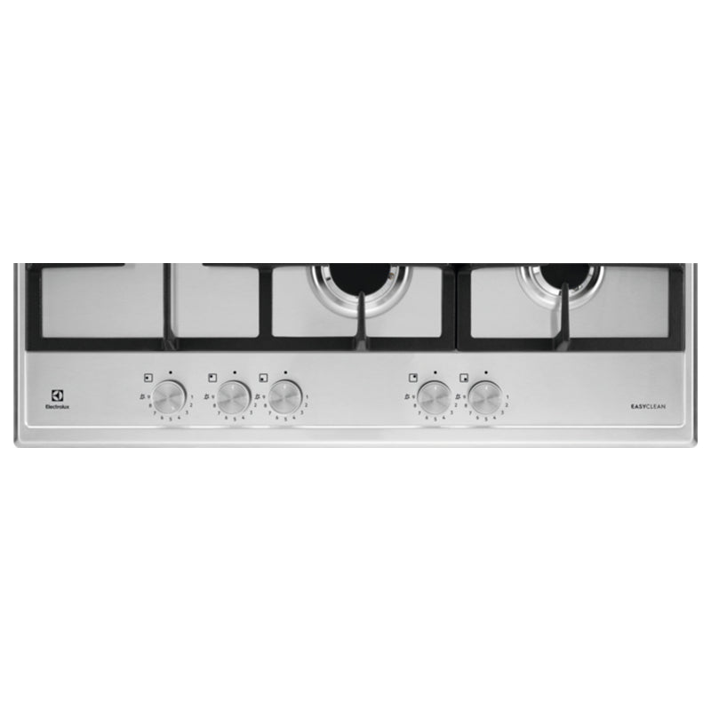Electrolux 75CM 5 Burner Gas Hob - Stainless Steel | KGS75662SX from Electrolux - DID Electrical