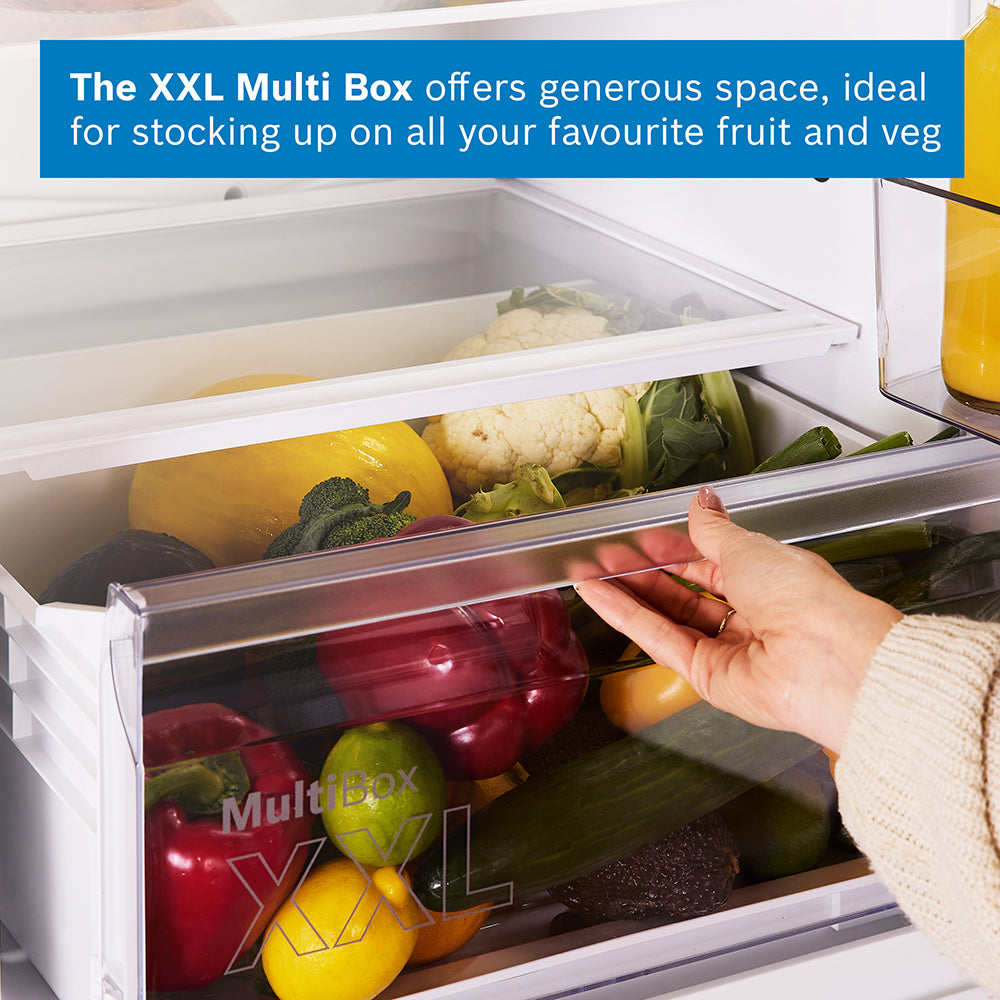 Bosch Series 2 249L Frost Free Built-In Fridge Freezer - White | KIN85NSE0G from Bosch - DID Electrical