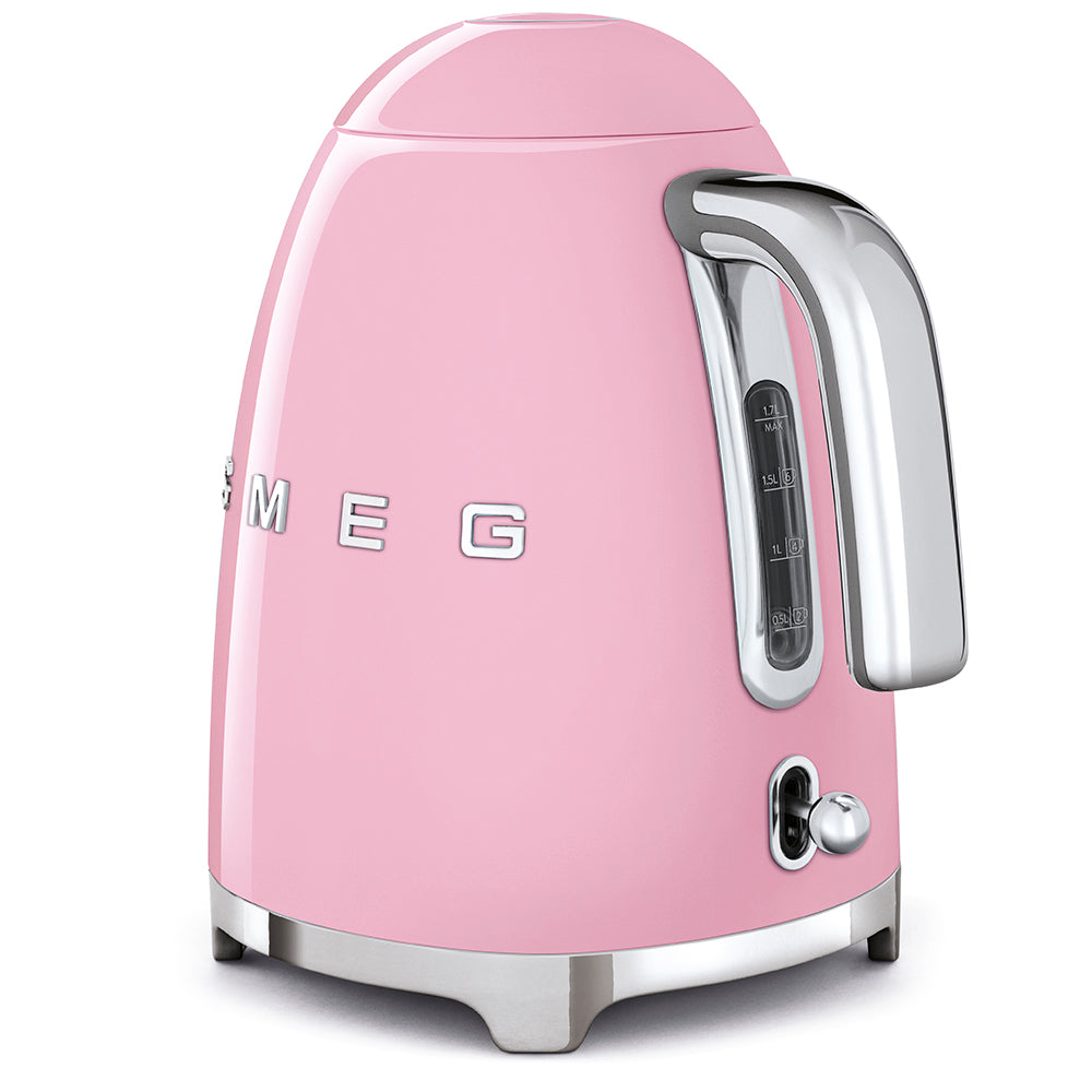 Smeg 50&#39;s Style 1.7L Kettle - Pink | KLF03PKUK from Smeg - DID Electrical