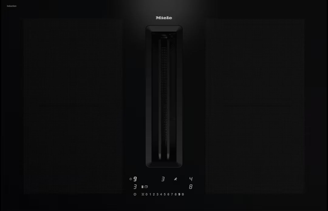Miele 80CM 4 Zone Induction Hob - Black | KMDA7676FL-U