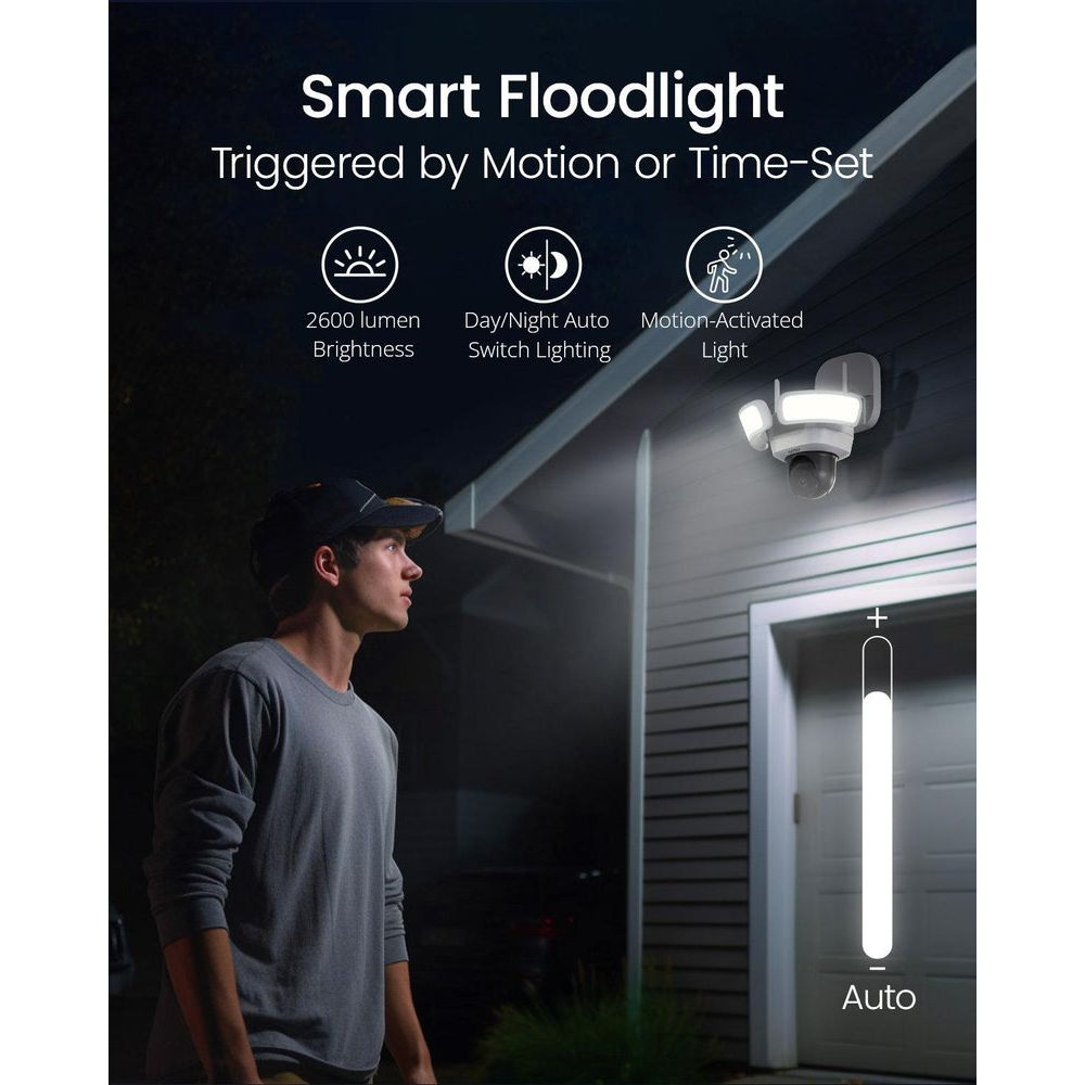 Aosu Floodlight Pro Security Camera - White | L5P from Aosu - DID Electrical