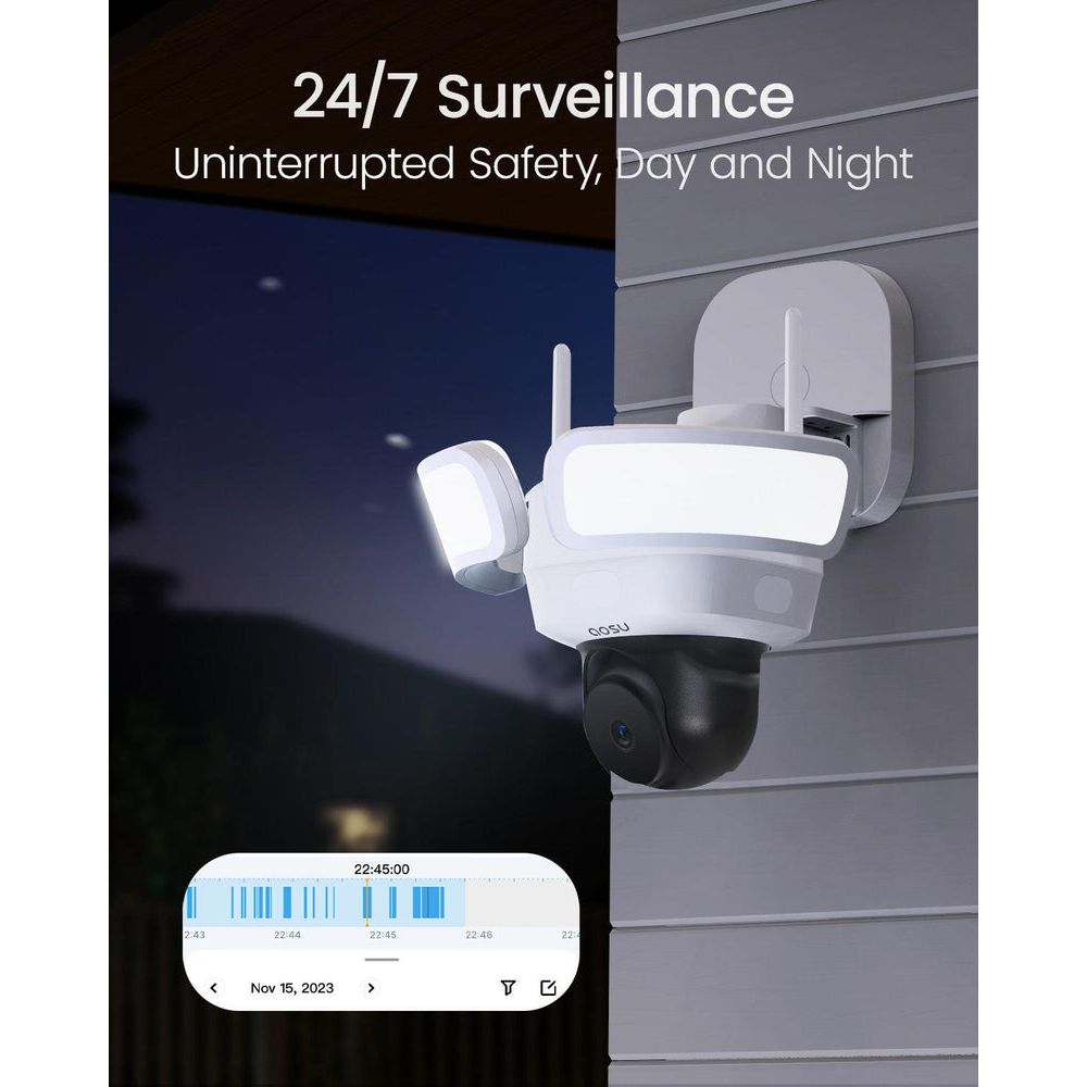 Aosu Floodlight Pro Security Camera - White | L5P from Aosu - DID Electrical