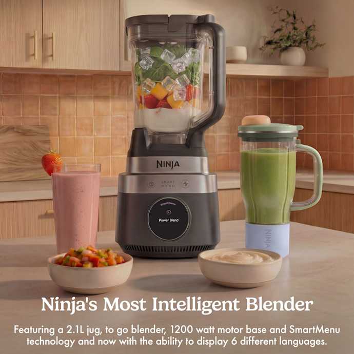 Ninja CrushBOSS 1200W 2-in-1 Blender Duo with BlendBOSS Tumbler - Onyx | LB301UKBK
