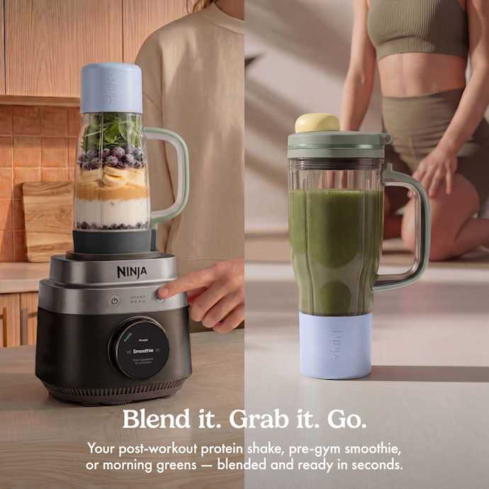 Ninja CrushBOSS 1200W 2-in-1 Blender Duo with BlendBOSS Tumbler - Onyx | LB301UKBK