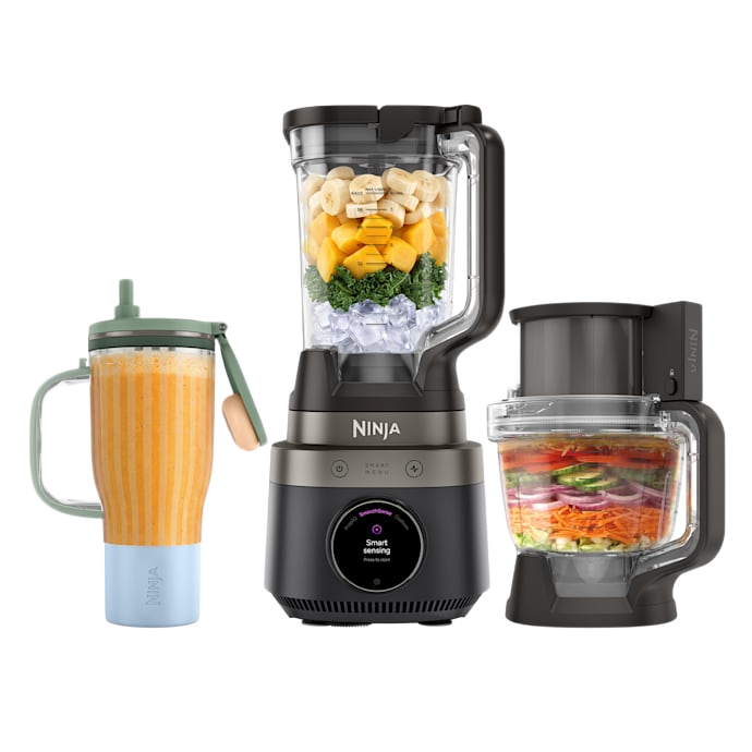 Ninja CrushBOSS 1200W 3-in-1 Kitchen System with Food Processor & Tumbler - Onyx | LB401UKBK