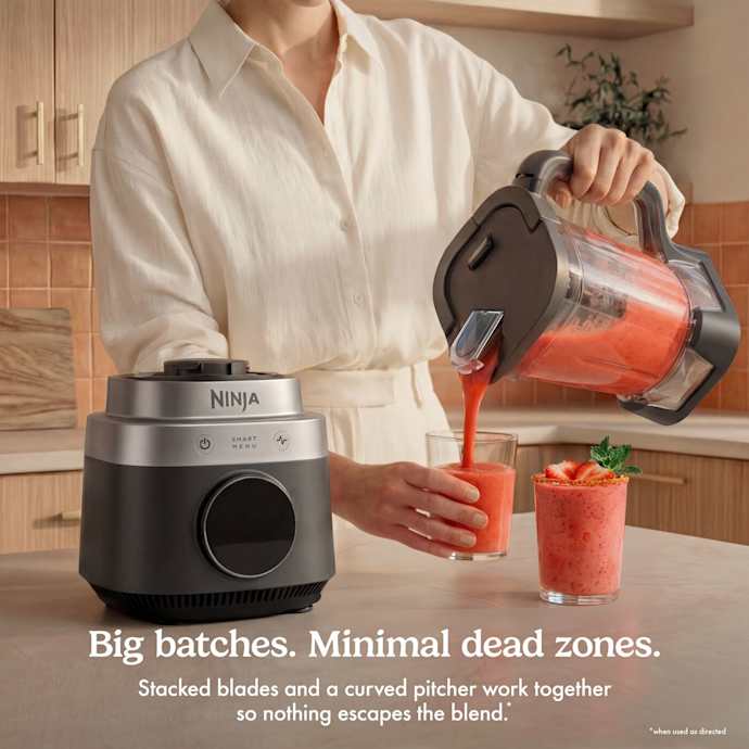 Ninja CrushBOSS 1200W 3-in-1 Kitchen System with Food Processor & Tumbler - Onyx | LB401UKBK