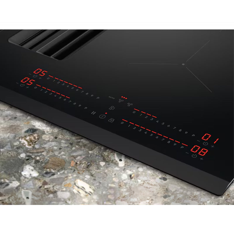 Electrolux 80CM 4 Zone Induction Combo Hob Hood - Black | LCC83443 from Electrolux - DID Electrical