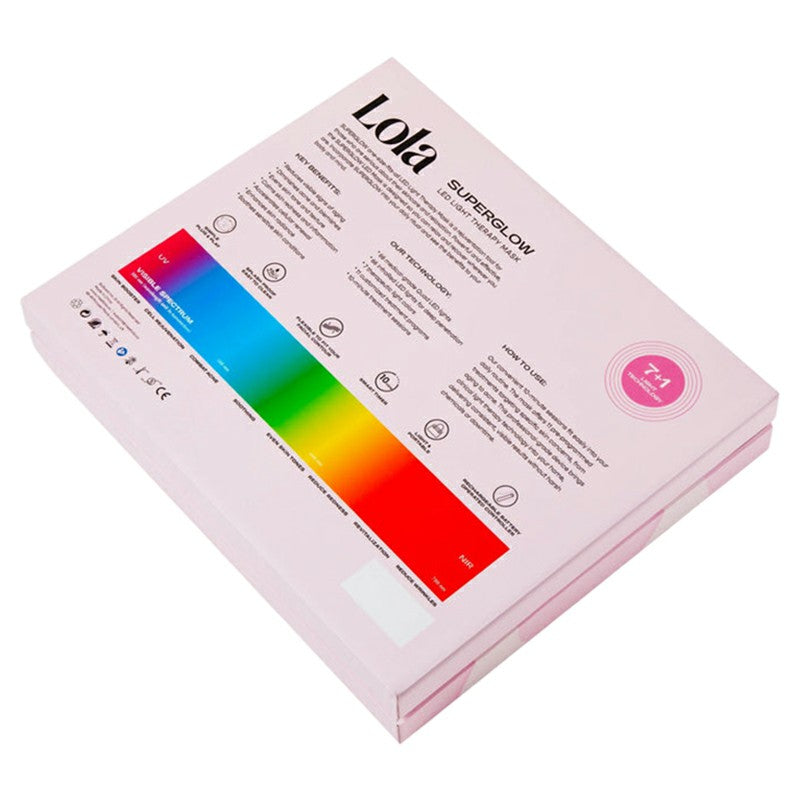 Lola Superglow 7 Plus Near Infrared LED Face Mask - Pink | LOLA-MASK-PINK from Lola - DID Electrical