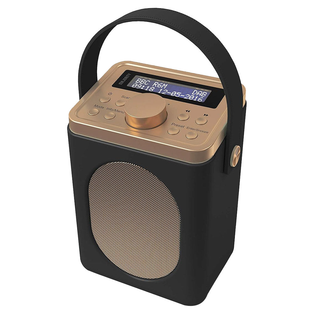Majority Little Shelford Portable DAB+/FM Radio - Black | LSHDABBLKUK from Majority - DID Electrical