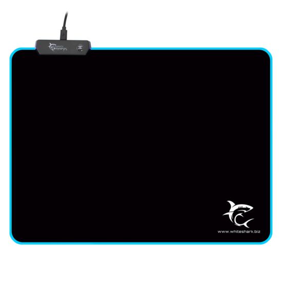 White Shark Luminous Gaming Mouse Pad with LED Illuminated Edges - Black | LUMINOUS -350X250 from White Shark - DID Electrical
