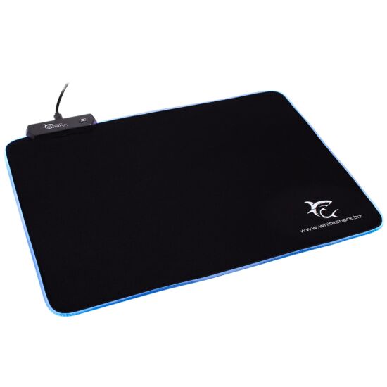 White Shark Luminous Gaming Mouse Pad with LED Illuminated Edges - Black | LUMINOUS -350X250 from White Shark - DID Electrical