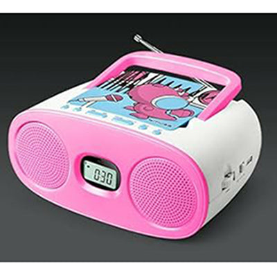 Muse Portable FM/MW Analog Radio CD Player - Pink | M-20KDG from Muse - DID Electrical