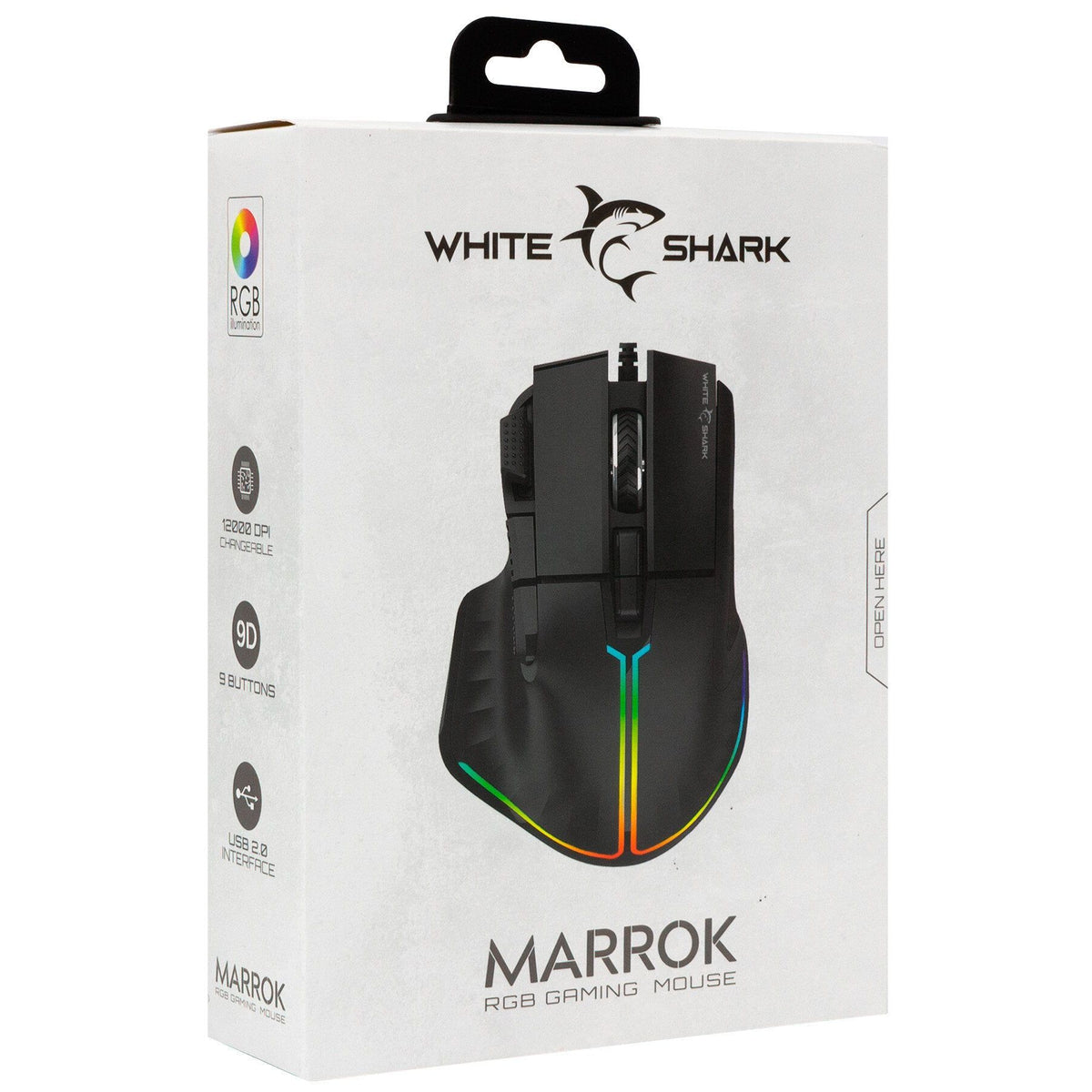 White Shark Marrok RGB Gaming Mouse - Black | MARROCK from White Shark - DID Electrical