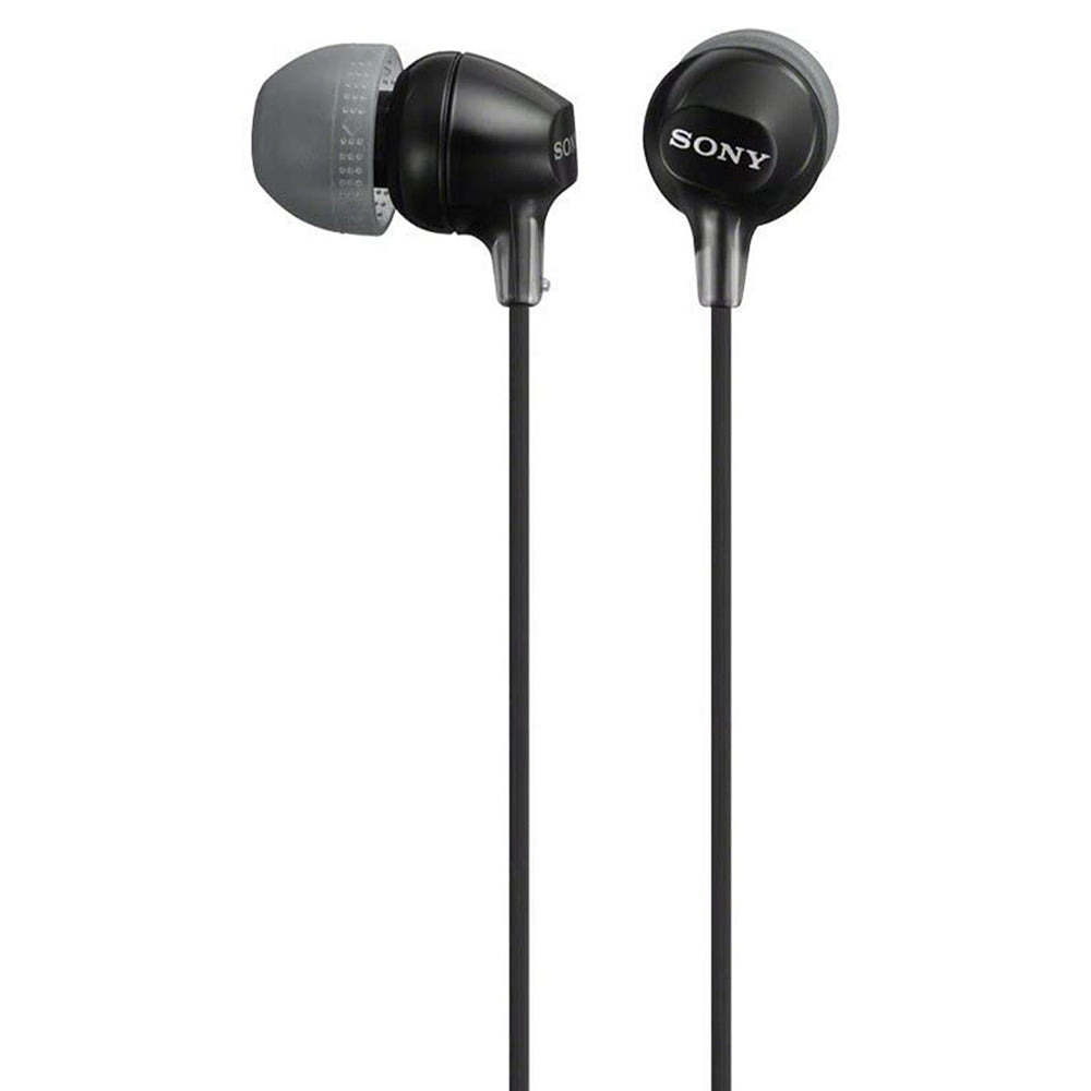 Sony In-Ear Wired Headphones with Silicon Earbuds - Black | MDREX15APBCE7 from Sony - DID Electrical