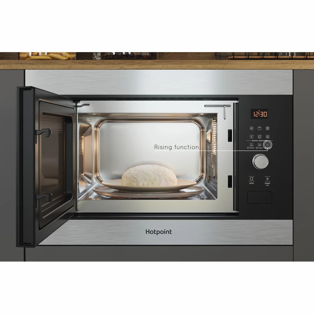 Hotpoint 25L Built-In Microwave Oven - Inox | MF25GIXH from Hotpoint - DID Electrical