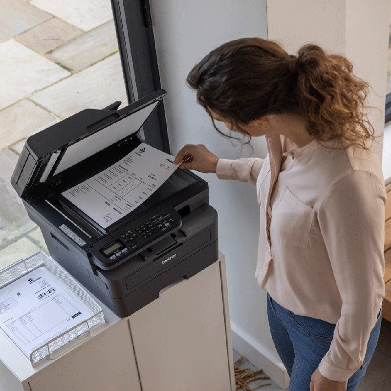 Brother A4 Wireless All-in-Box Mono Laser Printer – Black | MFCL2827DWXL from Brother - DID Electrical