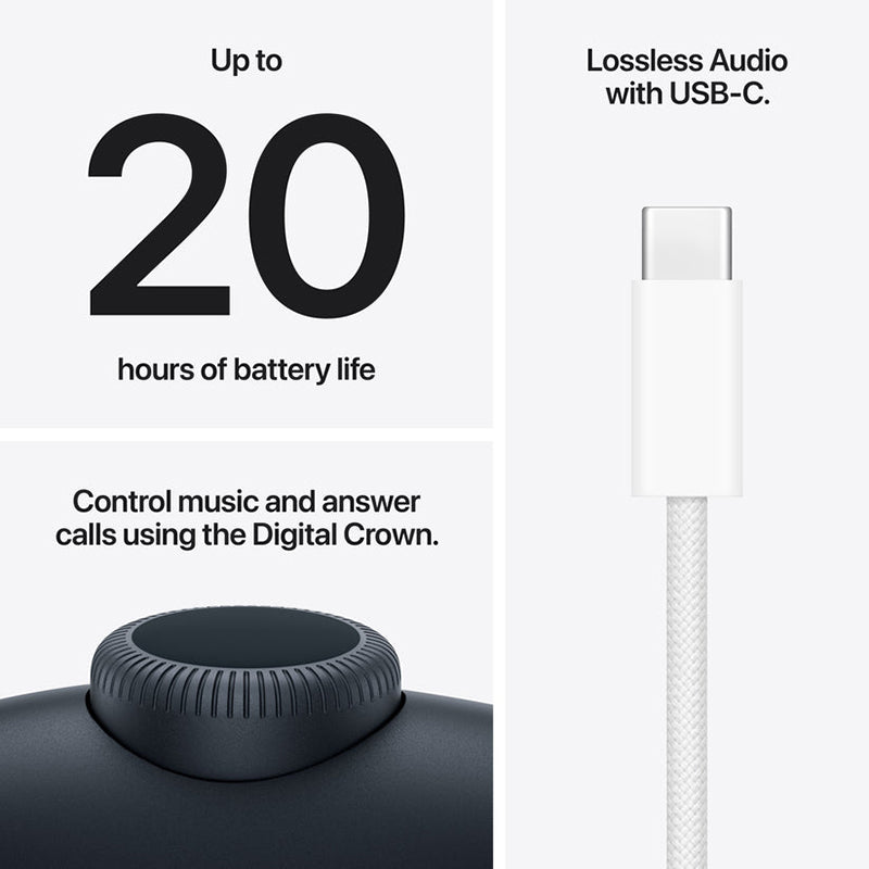 Apple AirPods Max 2 Over-Ear Wireless Headphone - Midnight | MHWK4ZM/A from Apple - DID Electrical