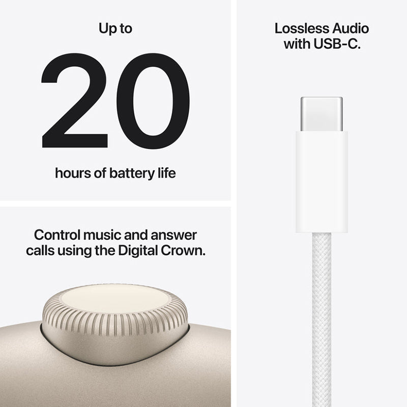 Apple AirPods Max 2 Over-Ear Wireless Headphone - Starlight | MHWL4ZM/A from Apple - DID Electrical
