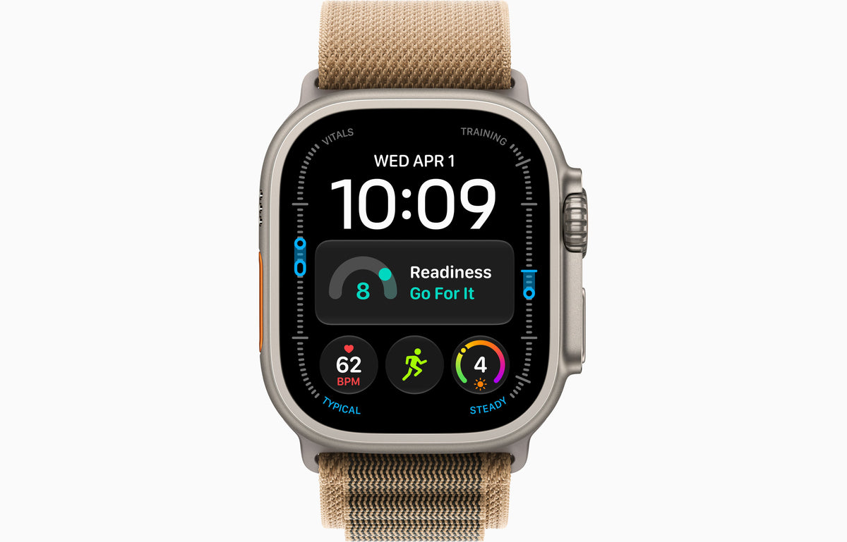 Apple Watch Ultra 4 GPS + Cellular 49mm Natural Titanium Case with Desert Alpine Loop - S | MJAE4DH/A