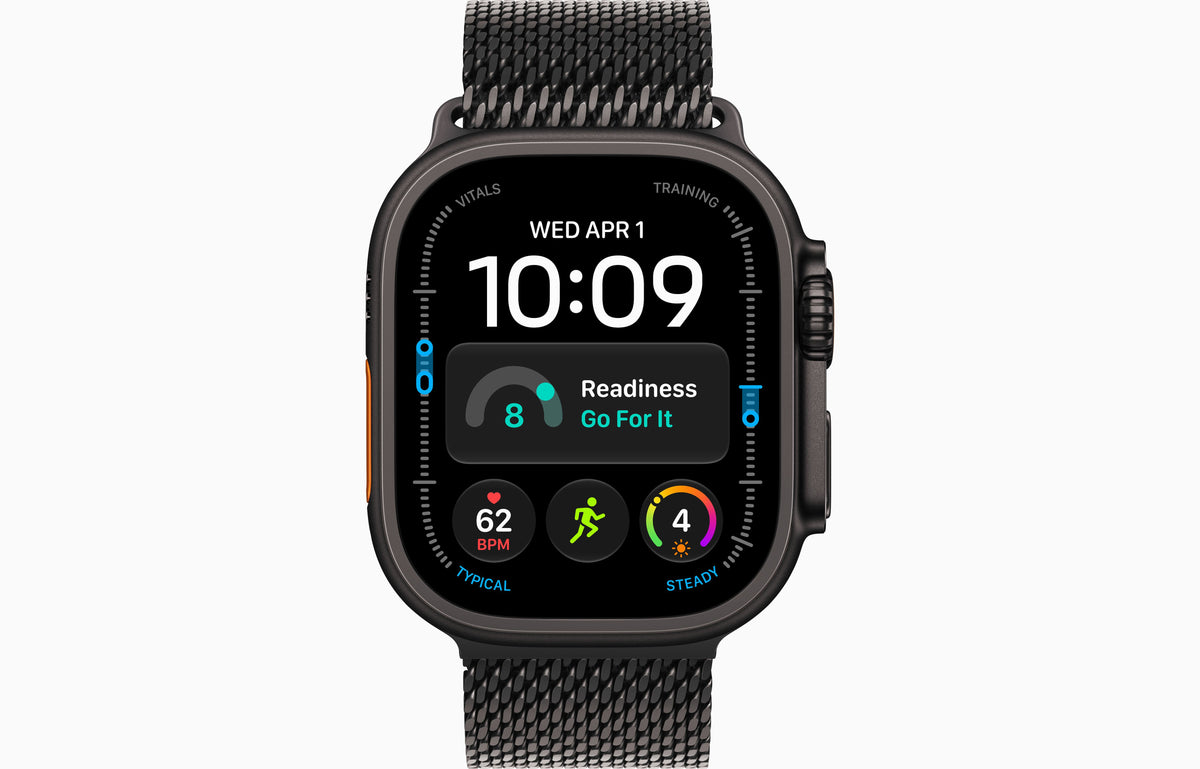 Apple Watch Ultra 4 GPS + Cellular 49mm Black Titanium Case with Black Titanium Milanese Loop - M | MJAV4DH/A