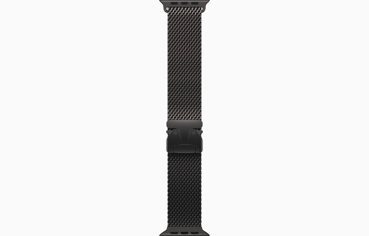 Apple Watch Ultra 4 GPS + Cellular 49mm Black Titanium Case with Black Titanium Milanese Loop - M | MJAV4DH/A