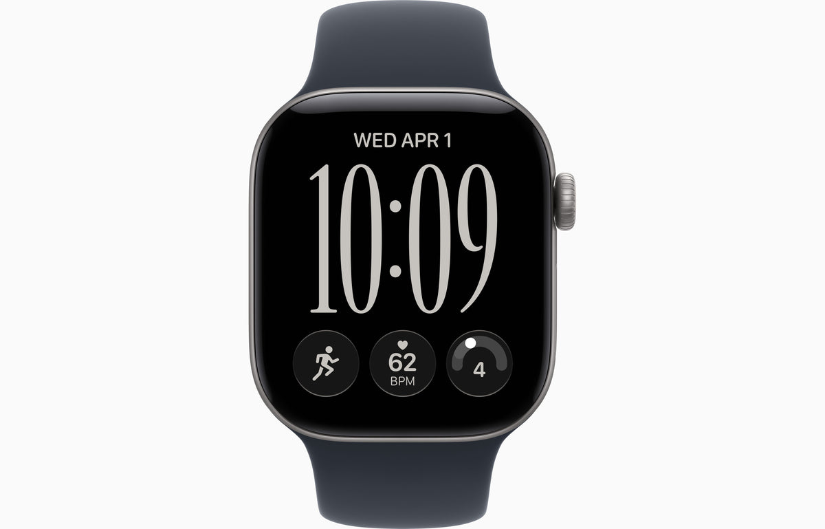 Apple Watch Series 12 GPS 42MM Space Grey Aluminium Case with Navy Blue Sport Band - S/M | MJE74MP/A