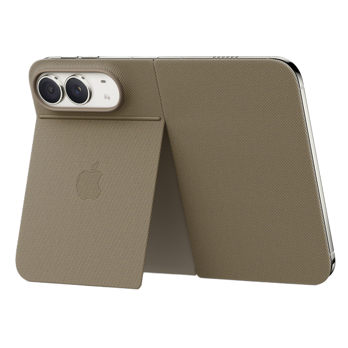 Apple Folio Case with Kickstand for iPhone Duo - Taupe | MKR64ZM/A